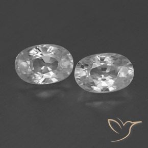 Gemme di Zircone Bianco trasparente naturale da 1.72 ct, Ovale, VVS-VS
