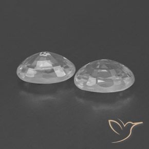 Gemme di Zircone Bianco trasparente naturale da 1.62 ct, Ovale, VVS