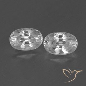 1.66ctw Naturale Bianco trasparente Zircone, Ovale, VVS