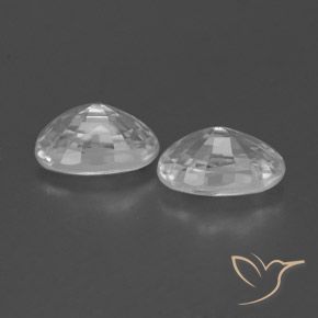 Gemme di Zircone Bianco trasparente naturale da 1.66 ct, Ovale, VVS