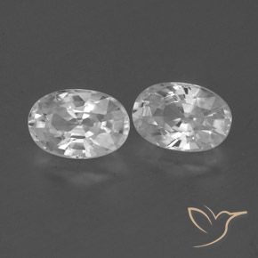 Gemme di Zircone Bianco trasparente naturale da 1.66 ct, Ovale, VVS