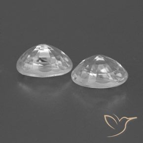 Gemme di Zircone Bianco trasparente naturale da 1.77 ct, Ovale, VVS