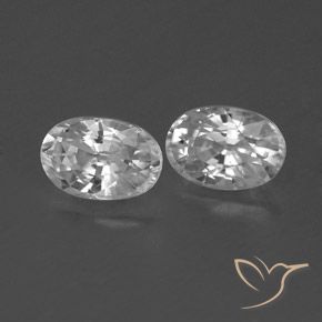 Gemme di Zircone Bianco trasparente naturale da 1.66 ct, Ovale, VVS