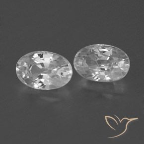 Gemme di Zircone Bianco trasparente naturale da 1.70 ct, Ovale, VVS-VS