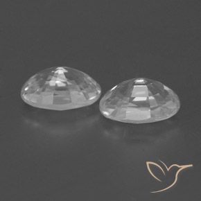 Gemme di Zircone Bianco trasparente naturale da 1.70 ct, Ovale, VVS-VS