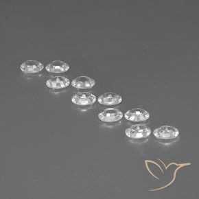 Gemme di Zircone Bianco trasparente naturale da 7.24 ct, Ovale, VVS-VS