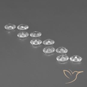 Gemme di Zircone Bianco naturale da 6.85 ct, Ovale, VVS-VS