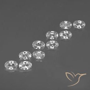 Gemme di Zircone Bianco naturale da 7.49 ct, Ovale, VVS-VS
