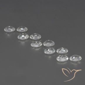 Gemme di Zircone Bianco naturale da 7.49 ct, Ovale, VVS-VS