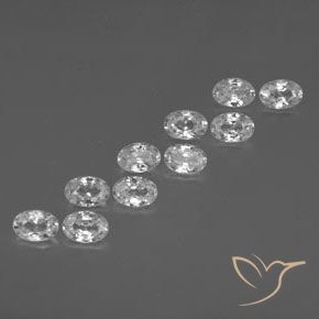 Gemme di Zircone Bianco naturale da 6.88 ct, Ovale, VVS-VS