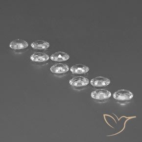 Gemme di Zircone Bianco naturale da 6.88 ct, Ovale, VVS-VS