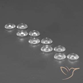 Gemme di Zircone Bianco trasparente naturale da 7.70 ct, Ovale, VVS-VS