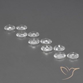 Gemme di Zircone Bianco trasparente naturale da 7.42 ct, Ovale, VVS-VS