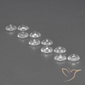Gemme di Zircone Bianco naturale da 7.62 ct, Ovale, VVS-VS