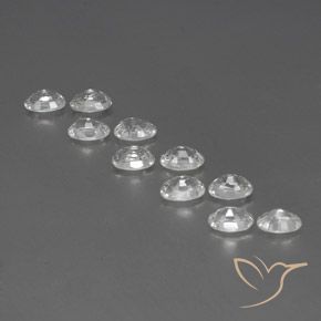 Gemme di Zircone Bianco naturale da 7.92 ct, Ovale, VVS-VS