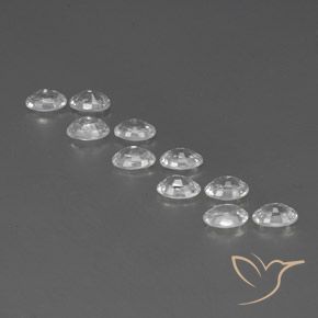 Gemme di Zircone Bianco naturale da 7.39 ct, Ovale, VVS-VS