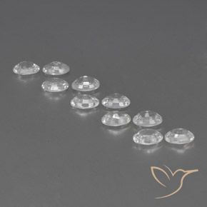 Gemme di Zircone Bianco naturale da 7.41 ct, Ovale, VVS-VS