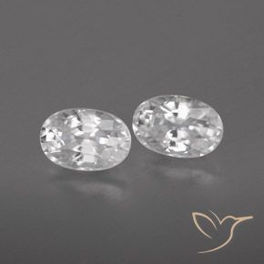 Gemme di Zircone Bianco naturale da 1.79 ct, Ovale, VVS
