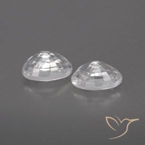 Gemme di Zircone Bianco naturale da 1.79 ct, Ovale, VVS