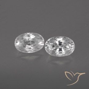 1.67ctw Naturale Bianco Zircone, Ovale, VVS