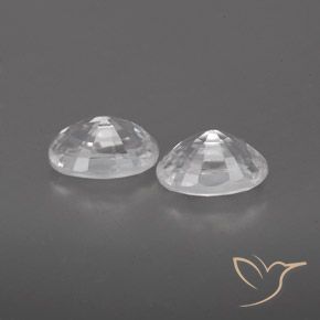 Gemme di Zircone Bianco naturale da 1.67 ct, Ovale, VVS
