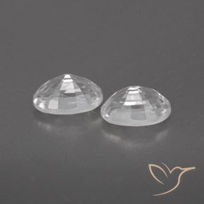 Gemme di Zircone Bianco naturale da 1.70 ct, Ovale, VVS-VS