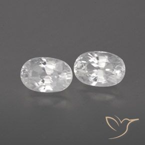 Gemme di Zircone Bianco naturale da 1.77 ct, Ovale, VVS-VS