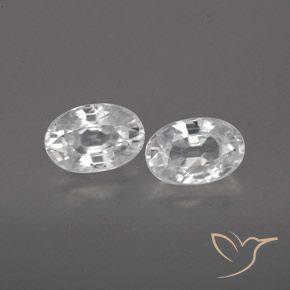 1.68ctw Naturale Bianco Zircone, Ovale, VVS