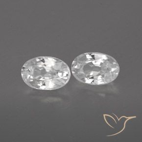 Gemme di Zircone Bianco naturale da 1.68 ct, Ovale, VVS