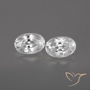 1.67ctw Naturale Bianco Zircone, Ovale, VVS