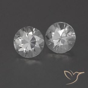 Gemme di Zircone Bianco naturale da 0.00 ct, Rotondo, VVS-VS