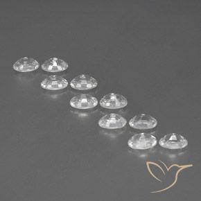 Gemme di Zircone Bianco naturale da 7.74 ct, Ovale, VVS-VS