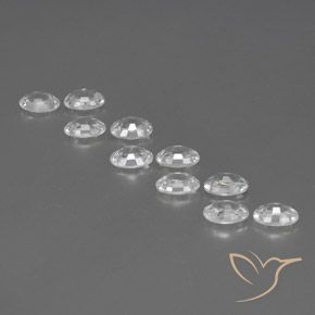 Gemme di Zircone Bianco naturale da 7.14 ct, Ovale, VVS-VS