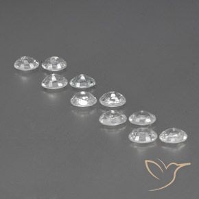 Gemme di Zircone Bianco naturale da 7.78 ct, Ovale, VVS-VS