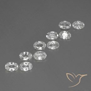 Gemme di Zircone Bianco naturale da 6.54 ct, Ovale, VVS-VS