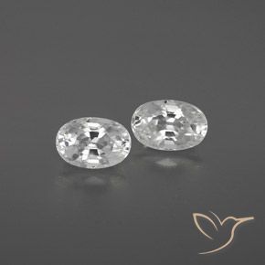 1.74ctw Naturale Bianco Zircone, Ovale, VVS