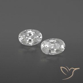 Gemme di Zircone Bianco naturale da 1.74 ct, Ovale, VVS