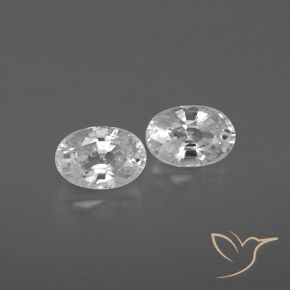 1.67ctw Naturale Bianco Zircone, Ovale, VVS