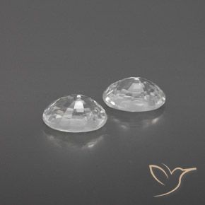 Gemme di Zircone Bianco naturale da 1.67 ct, Ovale, VVS