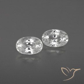 1.71ctw Naturale Bianco Zircone, Ovale, VVS