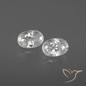 Gemme di Zircone Bianco naturale da 1.71 ct, Ovale, VVS