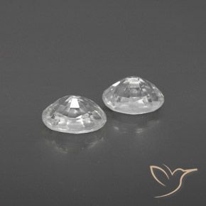 Gemme di Zircone Bianco naturale da 1.74 ct, Ovale, VVS