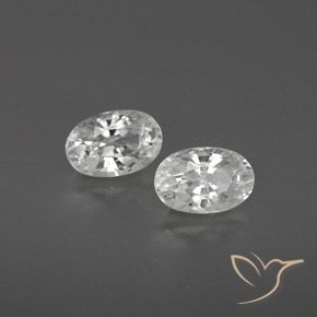 Gemme di Zircone Bianco naturale da 1.72 ct, Ovale, VVS