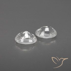 Gemme di Zircone Bianco naturale da 1.67 ct, Ovale, VVS