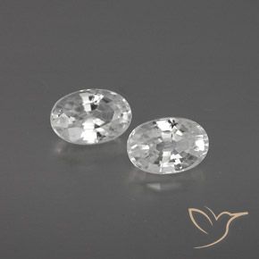 Gemme di Zircone Bianco naturale da 1.68 ct, Ovale, VVS