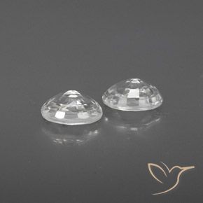 Gemme di Zircone Bianco naturale da 1.68 ct, Ovale, VVS
