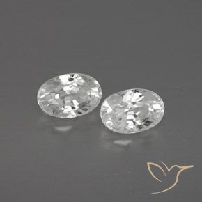 Gemme di Zircone Bianco naturale da 1.78 ct, Ovale, VVS-VS