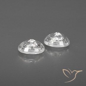 Gemme di Zircone Bianco naturale da 1.78 ct, Ovale, VVS-VS