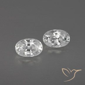 1.63ctw Naturale Bianco Zircone, Ovale, VVS-VS