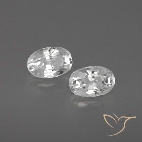 Gemme di Zircone Bianco naturale da 1.63 ct, Ovale, VVS-VS